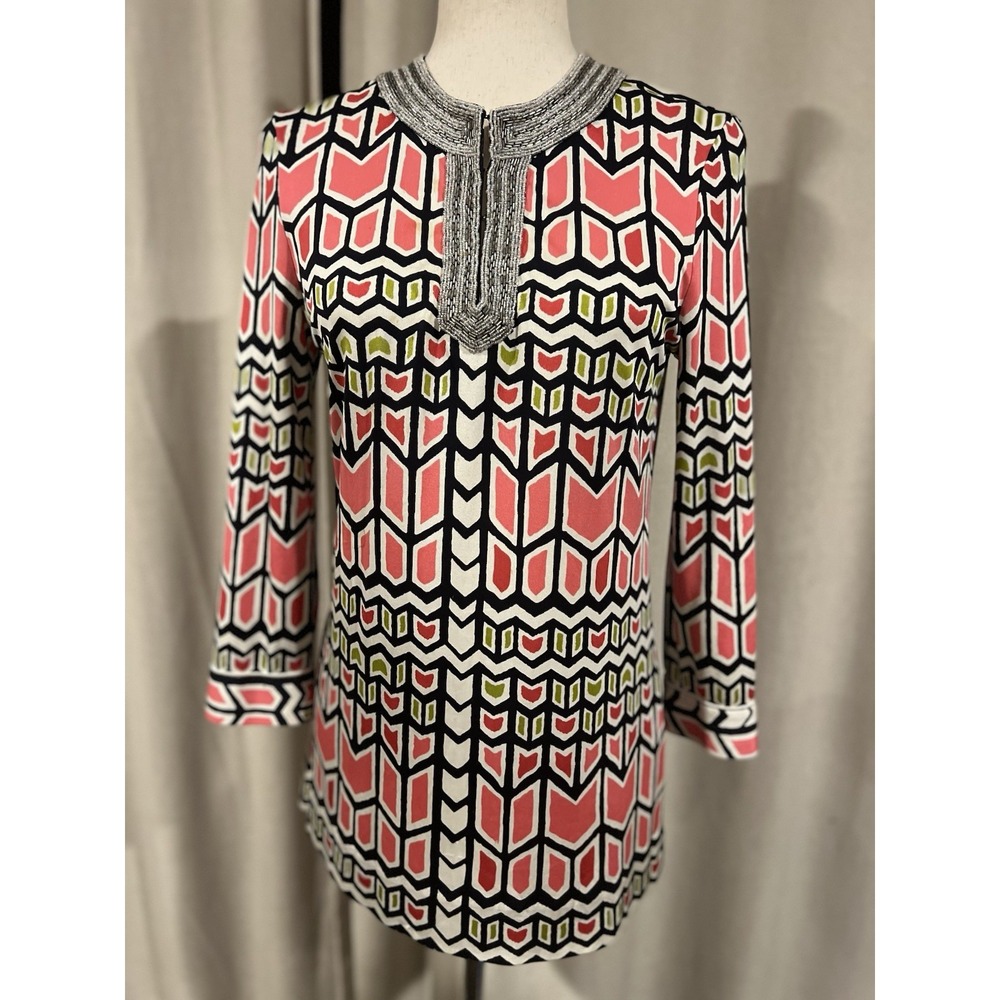 Tory Burch‎ Tunic Beaded Blouse Small